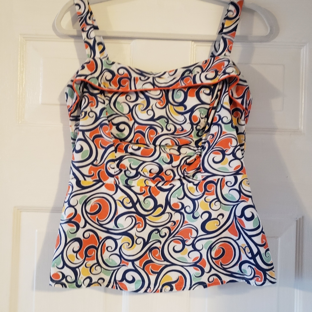 CAbi Fitted Top with Flare at Waist